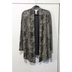 Drapers and Damons gold and black shimmery cardigan